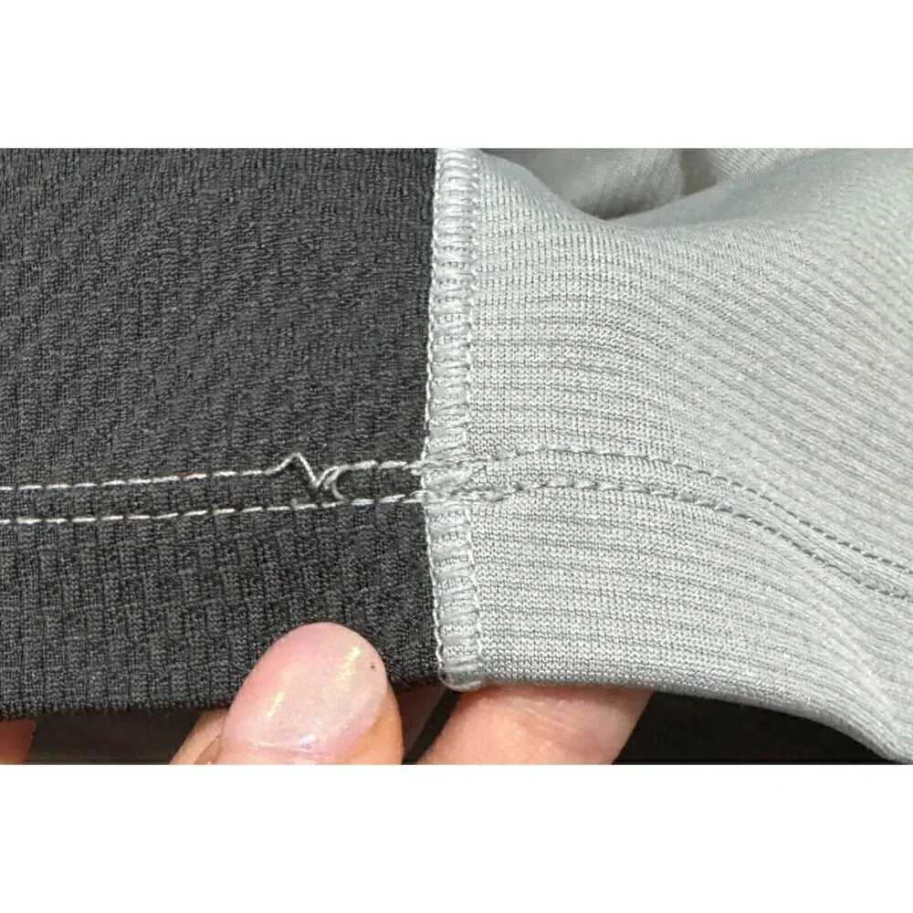 The North Face Mens Sz XL Gray 1/4 Quarter Zip Flashdry Running